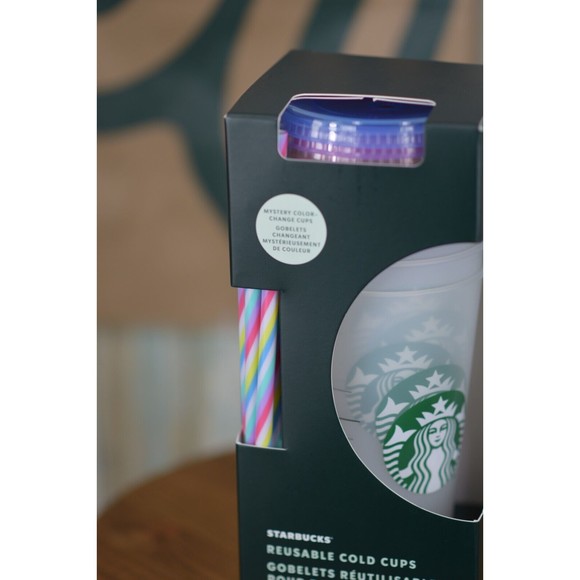 Starbucks Mystery Color Changing Reusable Cold Cups 24oz (5 pack) New - Picture 2 of 6